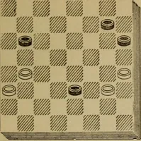 Picture 179 of 619 from Draughts : Gould's problems, critical positions and games by all the greatest players and composers of the world, the whole interspersed with notes on the positions / by Joseph Gould (1895), leaf 68