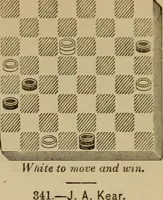 Picture 181 of 619 from Draughts : Gould's problems, critical positions and games by all the greatest players and composers of the world, the whole interspersed with notes on the positions / by Joseph Gould (1895), leaf 68