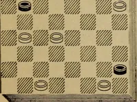 Picture 190 of 619 from Draughts : Gould's problems, critical positions and games by all the greatest players and composers of the world, the whole interspersed with notes on the positions / by Joseph Gould (1895), leaf 70