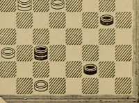Picture 192 of 619 from Draughts : Gould's problems, critical positions and games by all the greatest players and composers of the world, the whole interspersed with notes on the positions / by Joseph Gould (1895), leaf 70