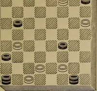 Picture 196 of 619 from Draughts : Gould's problems, critical positions and games by all the greatest players and composers of the world, the whole interspersed with notes on the positions / by Joseph Gould (1895), leaf 72