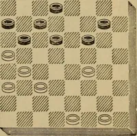 Picture 205 of 619 from Draughts : Gould's problems, critical positions and games by all the greatest players and composers of the world, the whole interspersed with notes on the positions / by Joseph Gould (1895), leaf 74