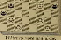 Picture 207 of 619 from Draughts : Gould's problems, critical positions and games by all the greatest players and composers of the world, the whole interspersed with notes on the positions / by Joseph Gould (1895), leaf 75