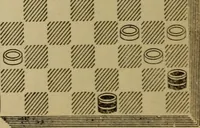 Picture 215 of 619 from Draughts : Gould's problems, critical positions and games by all the greatest players and composers of the world, the whole interspersed with notes on the positions / by Joseph Gould (1895), leaf 77