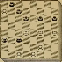 Picture 235 of 619 from Draughts : Gould's problems, critical positions and games by all the greatest players and composers of the world, the whole interspersed with notes on the positions / by Joseph Gould (1895), leaf 82