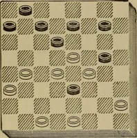 Picture 238 of 619 from Draughts : Gould's problems, critical positions and games by all the greatest players and composers of the world, the whole interspersed with notes on the positions / by Joseph Gould (1895), leaf 83