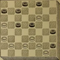 Picture 240 of 619 from Draughts : Gould's problems, critical positions and games by all the greatest players and composers of the world, the whole interspersed with notes on the positions / by Joseph Gould (1895), leaf 83
