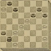 Picture 254 of 619 from Draughts : Gould's problems, critical positions and games by all the greatest players and composers of the world, the whole interspersed with notes on the positions / by Joseph Gould (1895), leaf 87