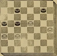 Picture 266 of 619 from Draughts : Gould's problems, critical positions and games by all the greatest players and composers of the world, the whole interspersed with notes on the positions / by Joseph Gould (1895), leaf 90