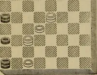 Picture 268 of 619 from Draughts : Gould's problems, critical positions and games by all the greatest players and composers of the world, the whole interspersed with notes on the positions / by Joseph Gould (1895), leaf 91