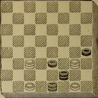 An illustration from Draughts : Gould's problems, critical positions and games by all the greatest players and composers of the world, the whole interspersed with notes on the positions / by Joseph Gould (1895)