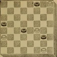 Picture 273 of 619 from Draughts : Gould's problems, critical positions and games by all the greatest players and composers of the world, the whole interspersed with notes on the positions / by Joseph Gould (1895), leaf 92