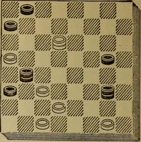 Picture 279 of 619 from Draughts : Gould's problems, critical positions and games by all the greatest players and composers of the world, the whole interspersed with notes on the positions / by Joseph Gould (1895), leaf 93