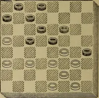 Picture 286 of 619 from Draughts : Gould's problems, critical positions and games by all the greatest players and composers of the world, the whole interspersed with notes on the positions / by Joseph Gould (1895), leaf 95