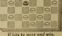 Picture 287 of 619 from Draughts : Gould's problems, critical positions and games by all the greatest players and composers of the world, the whole interspersed with notes on the positions / by Joseph Gould (1895), leaf 95