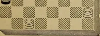 An illustration from Draughts : Gould's problems, critical positions and games by all the greatest players and composers of the world, the whole interspersed with notes on the positions / by Joseph Gould (1895)