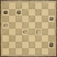 An illustration from The draughts-player's guide and companion : a guide to the student, and a companion for the advanced player (1890)