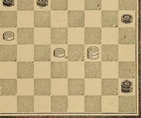 An illustration from The draughts-player's guide and companion : a guide to the student, and a companion for the advanced player (1890)