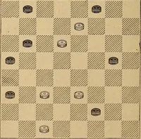 An illustration from The draughts-player's guide and companion : a guide to the student, and a companion for the advanced player (1890)