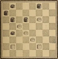 An illustration from The draughts-player's guide and companion : a guide to the student, and a companion for the advanced player (1890)