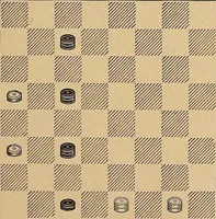 An illustration from The draughts-player's guide and companion : a guide to the student, and a companion for the advanced player (1890)