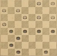 An illustration from The draughts-player's guide and companion : a guide to the student, and a companion for the advanced player (1890)