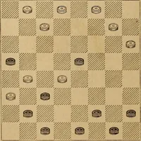An illustration from The draughts-player's guide and companion : a guide to the student, and a companion for the advanced player (1890)