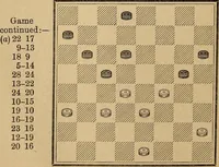 An illustration from The draughts-player's guide and companion : a guide to the student, and a companion for the advanced player (1890)
