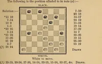 An illustration from The draughts-player's guide and companion : a guide to the student, and a companion for the advanced player (1890)