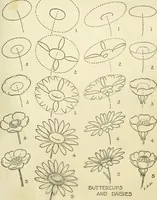 An illustration from Drawing made easy : a helpful book for young artists; the way to begin and finish your sketches, clearly shown step by step (1921)