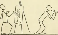 An illustration from Drawing made easy : a helpful book for young artists; the way to begin and finish your sketches, clearly shown step by step (1921)