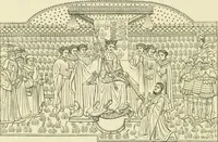An illustration from Dresses and decorations of the Middle Ages (1843)
