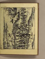 An illustration from Dreyzehente Schiffahrt darinnen ein Warhafftiger vnd Gründtlicher Bericht, von dem jtzigen Zustandt der Landtschafft Virginien; : auch wie nunmehr der Friede mit den Indianern beschlossen: vnd wie etliche Stätte vnd Vestunge alda zum Schutz des Landts von den Engelischen auffgebawet worden. Sampt einer Relation, wie König Powhatans in Virginien Tochter, Pocahuntas genant, Christlichen getaufft vnd mit einem Engelischen verheurahtet worden, sehr anmütig zu lesen, &c. (1617)