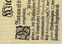 Picture 30 of 30 from Dritter Theil Indiae Orientalis, darinnen erstlich das ander Theil der Schifffahrten Johann Huygens von Lintschotten auss Holland, so er in Orient gethan, begriffen, vnd fürnemlich alle Gelegenheit derselbigen Landen, Insulen, Meerpforten, &c. so vnterwegen auffstossen, vnd dann in India fürkommen, wie auch alles, was der Author allda im Land, vnd nachmals auff seiner Widerreyse nach Holland gesehen vnd erfahren, eygendlich beschrieben wirt. : II. Der Holländer Schifffahrt in die Orientalische Insulen, Javan vnd Sumatra, sampt Sitten, Leben vnd Superstition, &c. der Völcker. III. Drey Schifffahrten der Holländer nach obermelten Indien, durch das Mittnächtige oder Eiss Meer, darinnen viel vnerhörte Abenthewr. Alles auffs trewlichst von neuwem auss den Niderländischen Exemplarien in Hochteutsch bracht, vnd in guter Disposition zusammen gefügt. (1616), leaf 286
