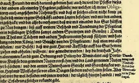 An illustration from Dritter Theil Indiae Orientalis, darinnen erstlich das ander Theil der Schifffahrten Johann Huygens von Lintschotten auss Holland, so er in Orient gethan, begriffen, vnd fürnemlich alle Gelegenheit derselbigen Landen, Insulen, Meerpforten, &c. so vnterwegen auffstossen, vnd dann in India fürkommen, wie auch alles, was der Author allda im Land, vnd nachmals auff seiner Widerreyse nach Holland gesehen vnd erfahren, eygendlich beschrieben wirt. : II. Der Holländer Schifffahrt in die Orientalische Insulen, Javan vnd Sumatra, sampt Sitten, Leben vnd Superstition, &c. der Völcker. III. Drey Schifffahrten der Holländer nach obermelten Indien, durch das Mittnächtige oder Eiss Meer, darinnen viel vnerhörte Abenthewr. Alles auffs trewlichst von neuwem auss den Niderländischen Exemplarien in Hochteutsch bracht, vnd in guter Disposition zusammen gefügt. (1616)