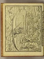 An illustration from Dritte Theil, Warhafftige Relation[.] Der dreyen newen vnerhörten, seltzame[n] Schiffart, so die holländischen vnd seeländischen Schiff gegen Mitternacht, drey Jar nach einander, als An[n]o 1594. 1595. vnd 1596. verricht. : Wie sie Nordvvegen, Lappiam, Biarmiam, vnd Russiam, oder Moscoviam (vorhabens ins Königreich Cathay vnd China zu kommen) vmgebsegelt haben. Auch wie sie das Fretu[m] Nassoviae, Waygats, Novam Semblam, vnd das Landt vnter dem 8o. Gradu Latitud, so man vermeint das Gronland sey, gefunden: vnd was für gefahr, der erschrecklichen Bärn, Meerwunder, vnd dem Eyss, sie aussgestanden. (1602)