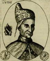 An illustration from Fasti ducales ab Anafesto I. ad Silvestrum Valerium Venetorum ducem : cum eorum iconibus, insignibus, nummismatibus publicis, & privatis aere sculptis : inscriptionibus ex aula M. Consilii, ac sepulchralibus : adiectae sunt adnotationes, ad vitam cuiusque principis, rerum, quae omissae fuerant (1696)
