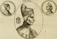 An illustration from Fasti ducales ab Anafesto I. ad Silvestrum Valerium Venetorum ducem : cum eorum iconibus, insignibus, nummismatibus publicis, & privatis aere sculptis : inscriptionibus ex aula M. Consilii, ac sepulchralibus : adiectae sunt adnotationes, ad vitam cuiusque principis, rerum, quae omissae fuerant (1696)
