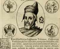 Picture 164 of 188 from Fasti ducales ab Anafesto I. ad Silvestrum Valerium Venetorum ducem : cum eorum iconibus, insignibus, nummismatibus publicis, & privatis aere sculptis : inscriptionibus ex aula M. Consilii, ac sepulchralibus : adiectae sunt adnotationes, ad vitam cuiusque principis, rerum, quae omissae fuerant (1696), leaf 277