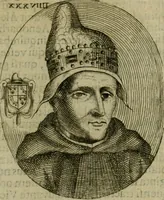 An illustration from Fasti ducales ab Anafesto I. ad Silvestrum Valerium Venetorum ducem : cum eorum iconibus, insignibus, nummismatibus publicis, & privatis aere sculptis : inscriptionibus ex aula M. Consilii, ac sepulchralibus : adiectae sunt adnotationes, ad vitam cuiusque principis, rerum, quae omissae fuerant (1696)