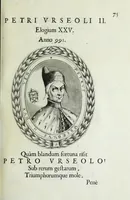 An illustration from Ducalis regiae lararium, siue, Ser[enisi]m[a]e Reipu. Venetae principu[m] omniu[m] icones : vsque ad serenisimu[m] Ioannem Pisaurum, qui nunc reru[m] feliciter potitur, elogia P.D. Leonis Matinae .. (1659)