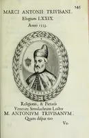 An illustration from Ducalis regiae lararium, siue, Ser[enisi]m[a]e Reipu. Venetae principu[m] omniu[m] icones : vsque ad serenisimu[m] Ioannem Pisaurum, qui nunc reru[m] feliciter potitur, elogia P.D. Leonis Matinae .. (1659)