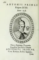 An illustration from Ducalis regiae lararium, siue, Ser[enisi]m[a]e Reipu. Venetae principu[m] omniu[m] icones : vsque ad serenisimu[m] Ioannem Pisaurum, qui nunc reru[m] feliciter potitur, elogia P.D. Leonis Matinae .. (1659)