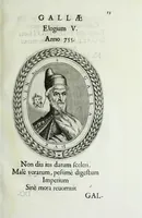 An illustration from Ducalis regiae lararium, siue, Ser[enisi]m[a]e Reipu. Venetae principu[m] omniu[m] icones : vsque ad serenisimu[m] Ioannem Pisaurum, qui nunc reru[m] feliciter potitur, elogia P.D. Leonis Matinae .. (1659)