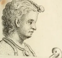 An illustration from Due ragionamenti del dottore Lodovico Coltellini agli accademici etruschi di Cortona sopra quattro superbi bronzi antichi e due in specie, un creduto candelabro cioè, ed una statuetta puerile, con inscrizioni etrusche molto particolari, trovati di fresco nei contorni di detta città edizione arricchita di tavole in rame .. (1750)