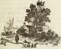 An illustration from Due ragionamenti del dottore Lodovico Coltellini agli accademici etruschi di Cortona sopra quattro superbi bronzi antichi e due in specie, un creduto candelabro cioè, ed una statuetta puerile, con inscrizioni etrusche molto particolari, trovati di fresco nei contorni di detta città edizione arricchita di tavole in rame .. (1750)