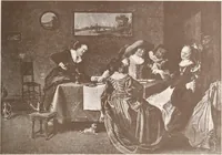 An illustration from Illustrated catalogue of the ninth series of 100 paintings by old masters of the Dutch, Flemish, Italian, French, and English schools : being a portion of the Sedelmeyer Gallery which contains about 1500 original pictures by ancient and modern artists (1905)