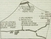An illustration from D'una antica villa scoperta sul dosso del Tusculo, e d'un' antico orologio a sole tra le rovine della medesima ritrovato : dissertazioni due (1746)