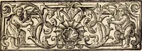 An illustration from Catalogue d'une riche et precieuse collection de tableaux des meilleurs & plus célébres maîtres des ecoles d'Italie, des Pays-Bas & de France, qui composent le cabinet de feu Messire Gabriel-François-Joseph de Verhulst : dont les héritiers proposent l'acquisition en total & en masse (1779)