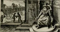 Picture 51 of 54 from [Duodekàs] emblematum sacrorum quorum consideratio accurata ad fidei exercitium et excitandam pietatem plurimum facere potest : erster [-vierter] Theill : schöner geistlichen Lehr vndt trost figuren, deren fleissige betrachtung zur Glaubens vbung vndt erweckung Chistlicher [sic] andacht, durch Gottes gnade, sehr deinlich sein kän (1625), leaf 100